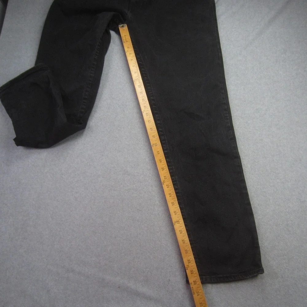 True Religion Jeans Mens 38x33 Black Geno‎ No Flap Relaxed Slim Horseshoe